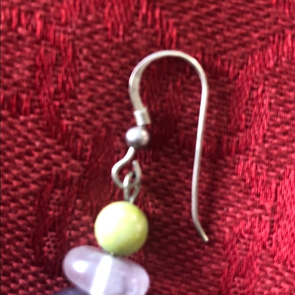 Semi-precious gem earrings. - Picture 2 of 3